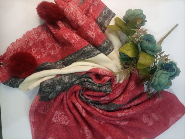 two shaded winter scarf