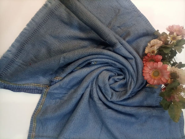 Stonework wool scarf