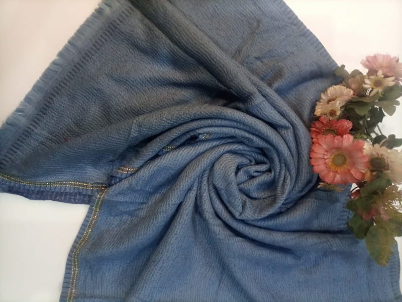 Stonework wool scarf