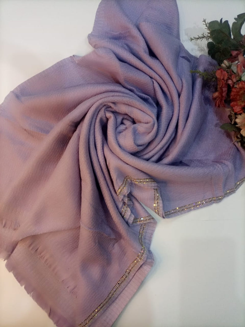 Stonework wool scarf