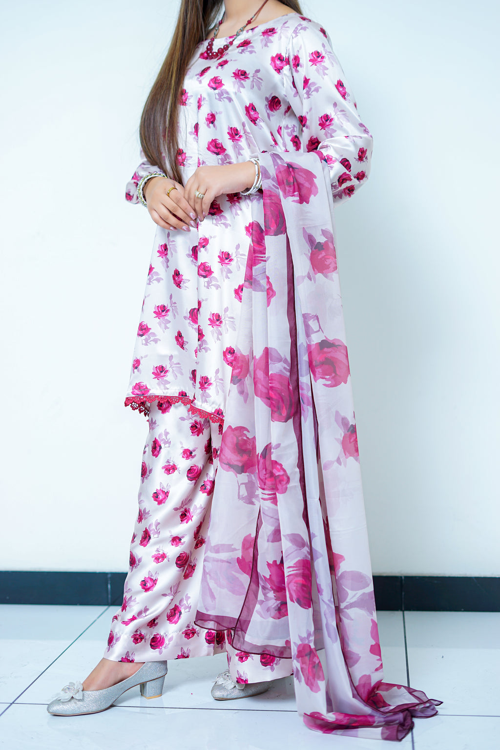 Floral Shamoz Silk