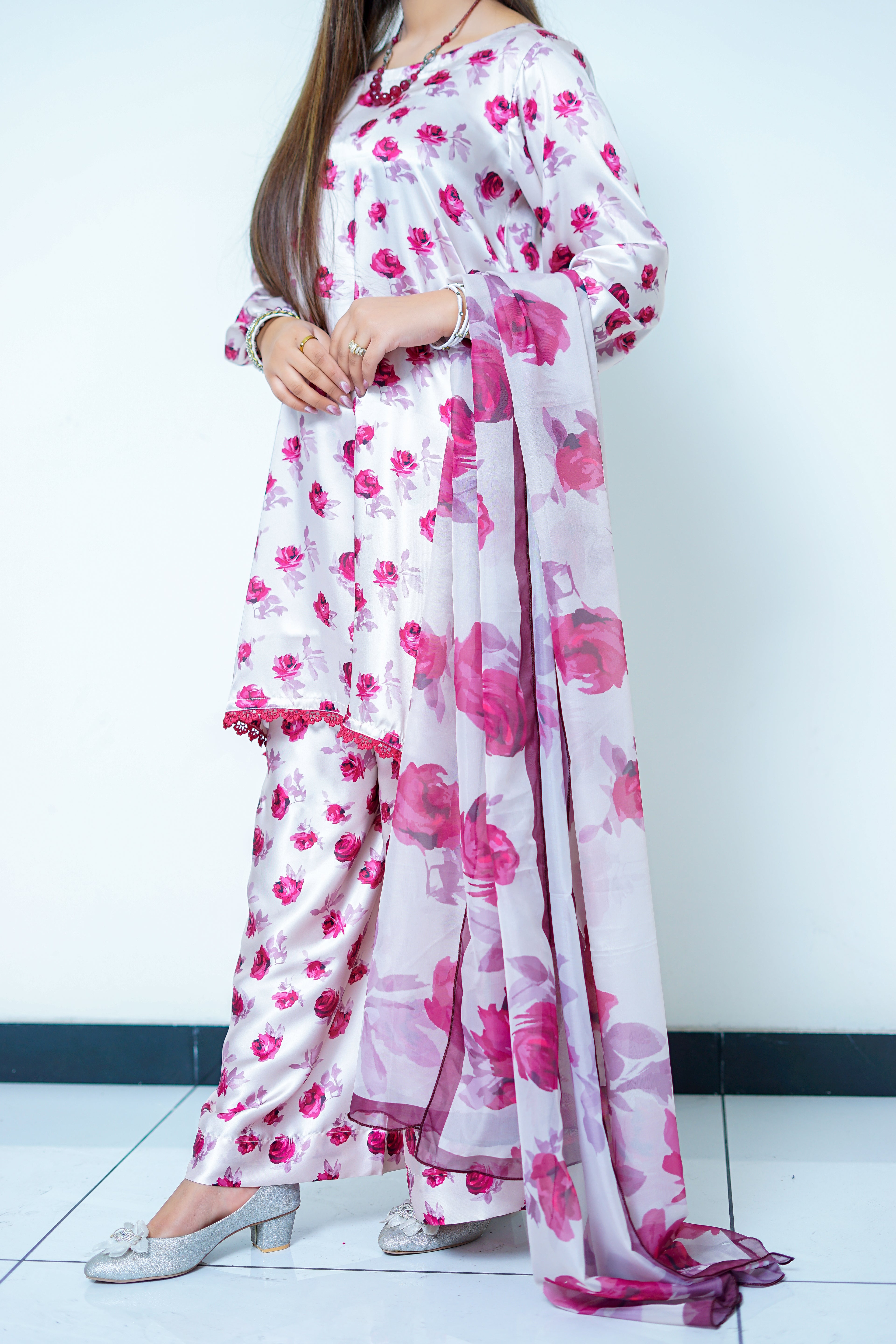 Floral Shamoz Silk