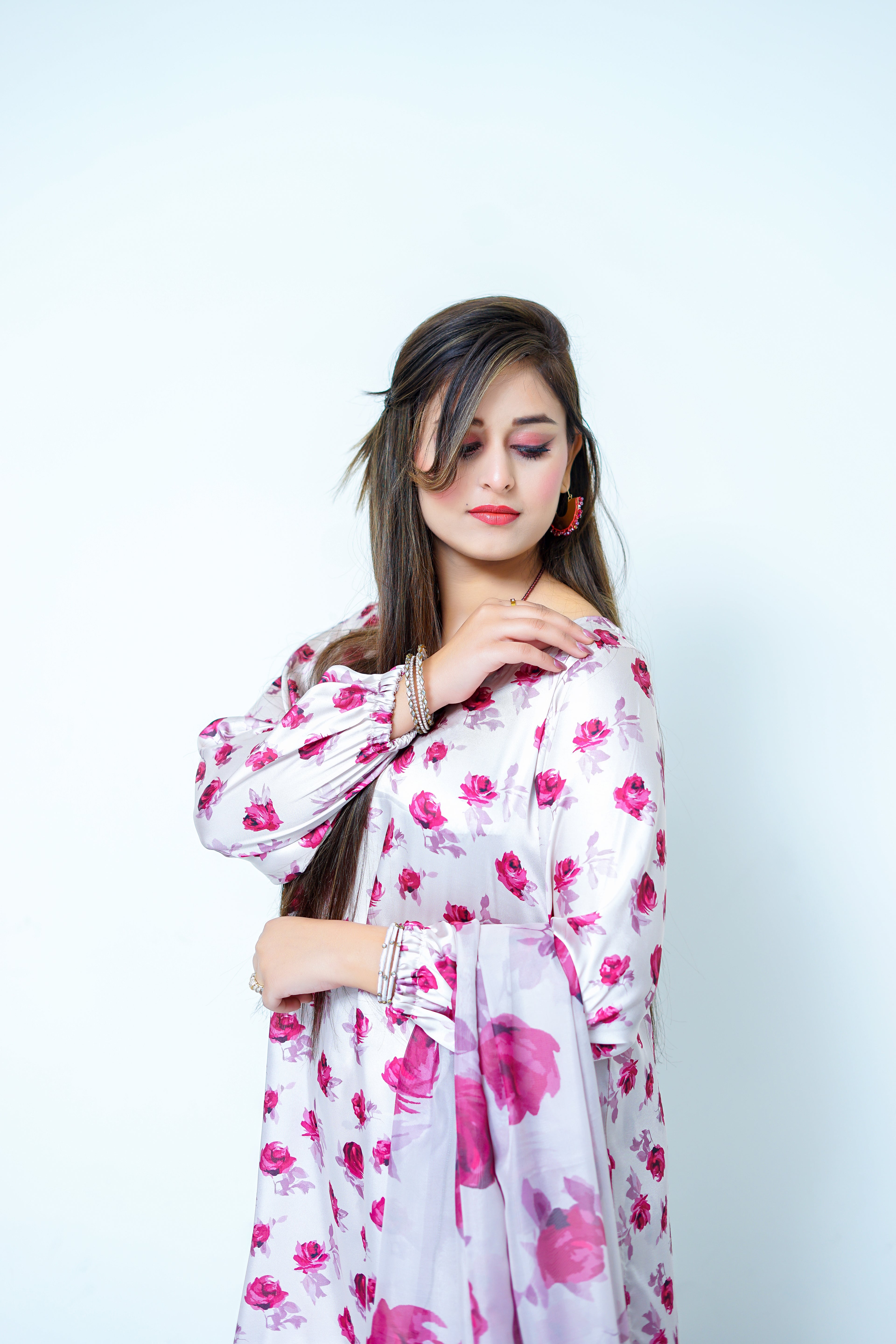 Floral Shamoz Silk